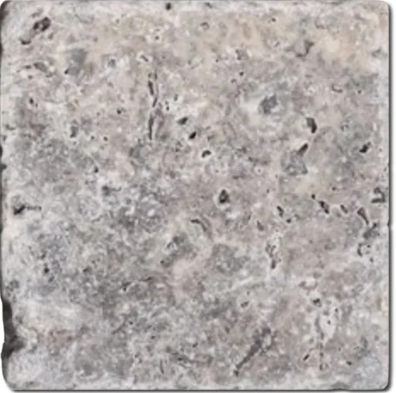 Titanium Travertine Tile Tumbled 3