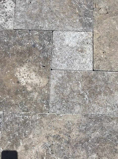 Titanium Travertine Versailles Pattern Tumbled 2