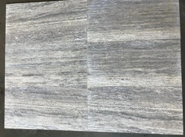 Titanium Vein Cut Travertine Tile Filled & Honed 2