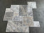 Titanium Chiseled & Brushed Travertine Versailles Pattern - Various Sizes
