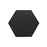 Full Tile Sample - Toscana Negro Hexagon Porcelain Tile - 10" x 10" x 3/8" Matte