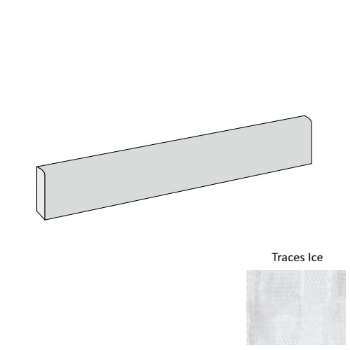 Trex Porcelain Traces Ice TC01 Bullnose Natural 1