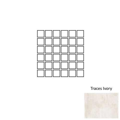 Trex Porcelain Traces Ivory TC02 Mosaic Natural 1