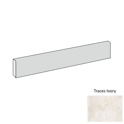Trex Porcelain Traces Ivory TC02 Bullnose Natural 1
