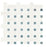 Thassos White Polished Marble Mosaic - Triple Weave with Blue/Gray Dots