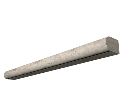 Tundra Gray Polished Marble Pencil - 1/2" x 12" Pencil