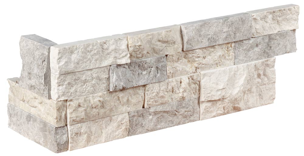 Tundra Gray Split Face Marble Ledgestone Corner | Lowest Price