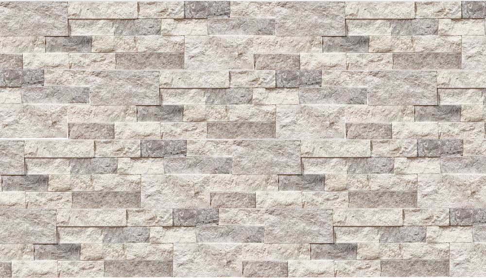 Full Ledger Sample - Tundra Gray Marble Ledgestone - 6" x 24" x 3/4" - 1" Split Face