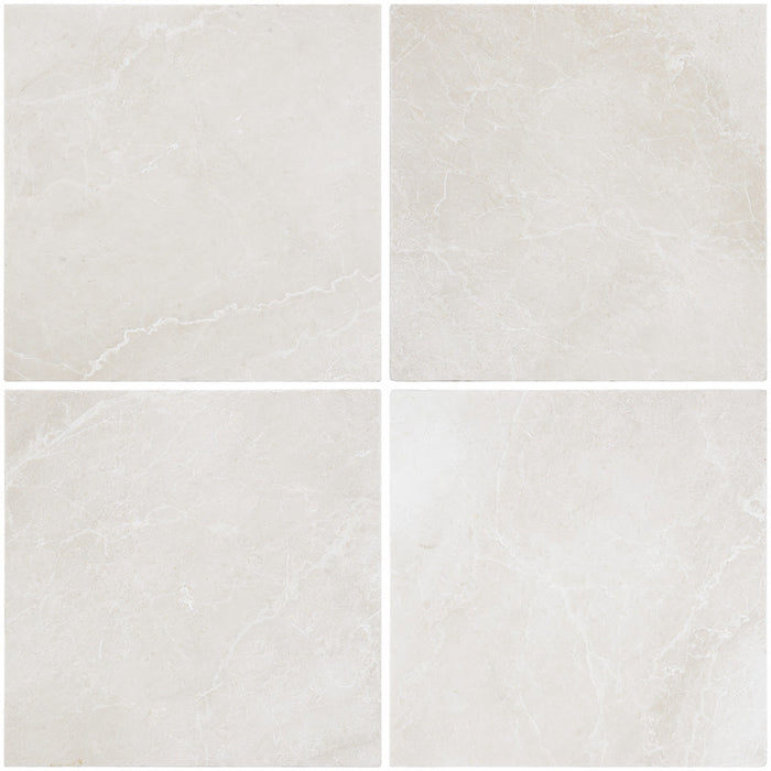 Full Tile Sample - White Pearl Marble Tile - 12 x 24 x 3/8" Tumbled