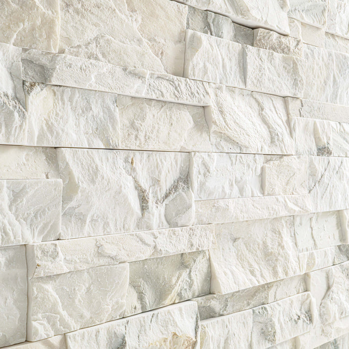 XL Rockmount Stacked Stone Panel Marble Tuscan Cream Ledgestone Split Face 2