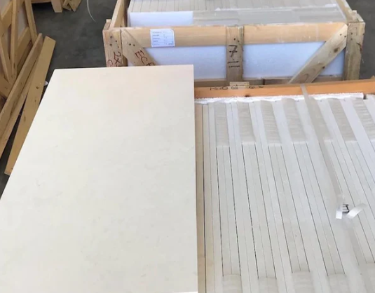 Tuscan White Limestone Tile - 6" x 6" Honed