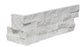 Tuscan White Split Face Limestone Ledgestone Corner - 6" x 24"