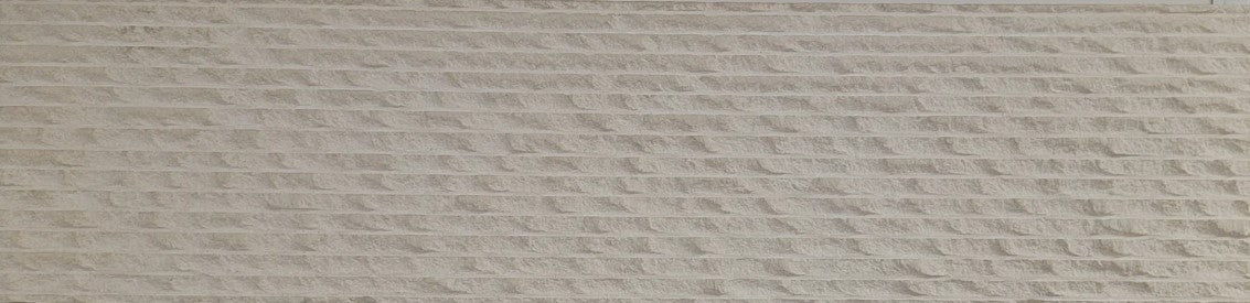 Tuscan White Raked Limestone Wall Panel - 6" x 24" x 5/8"