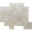 Tuscany Cream Travertine Versailles Pattern - Chiseled & Brushed 