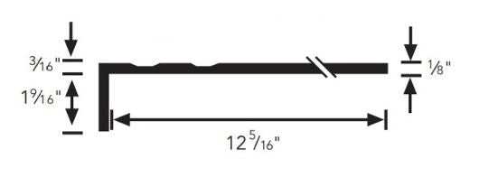 Marbleized 50 Red Light Duty with Two 3/4 inch strips Rubber (SQ) with Safety Yellow Abrasive Strip Stair Tread - Smooth