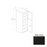 Frameless European Style Wood Matte Black Pantry Cabinet Matte Black 1
