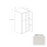Frameless European Style Wood Matte Ivory Pantry Cabinet Matte Ivory 1
