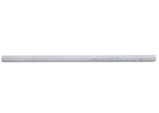 Valentino White Honed Marble Pencil - 1/2" x 12" Pencil