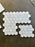 Valentino White Marble Mosaic - 3" Hexagon Honed