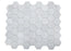 Valentino White Honed Marble Mosaic - 5" Hexagon