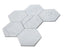 Valentino White Marble Mosaic - 5" Hexagon Honed
