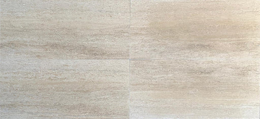 Full Tile Sample - Vera Cruz Vein Cut Travertine Tile - 12" x 24" x 3/8" Filled & Honed