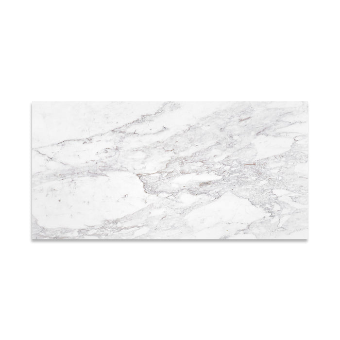 Full Tile Sample - Volakas Marble Tile - 6" x 12" x 3/8" Honed