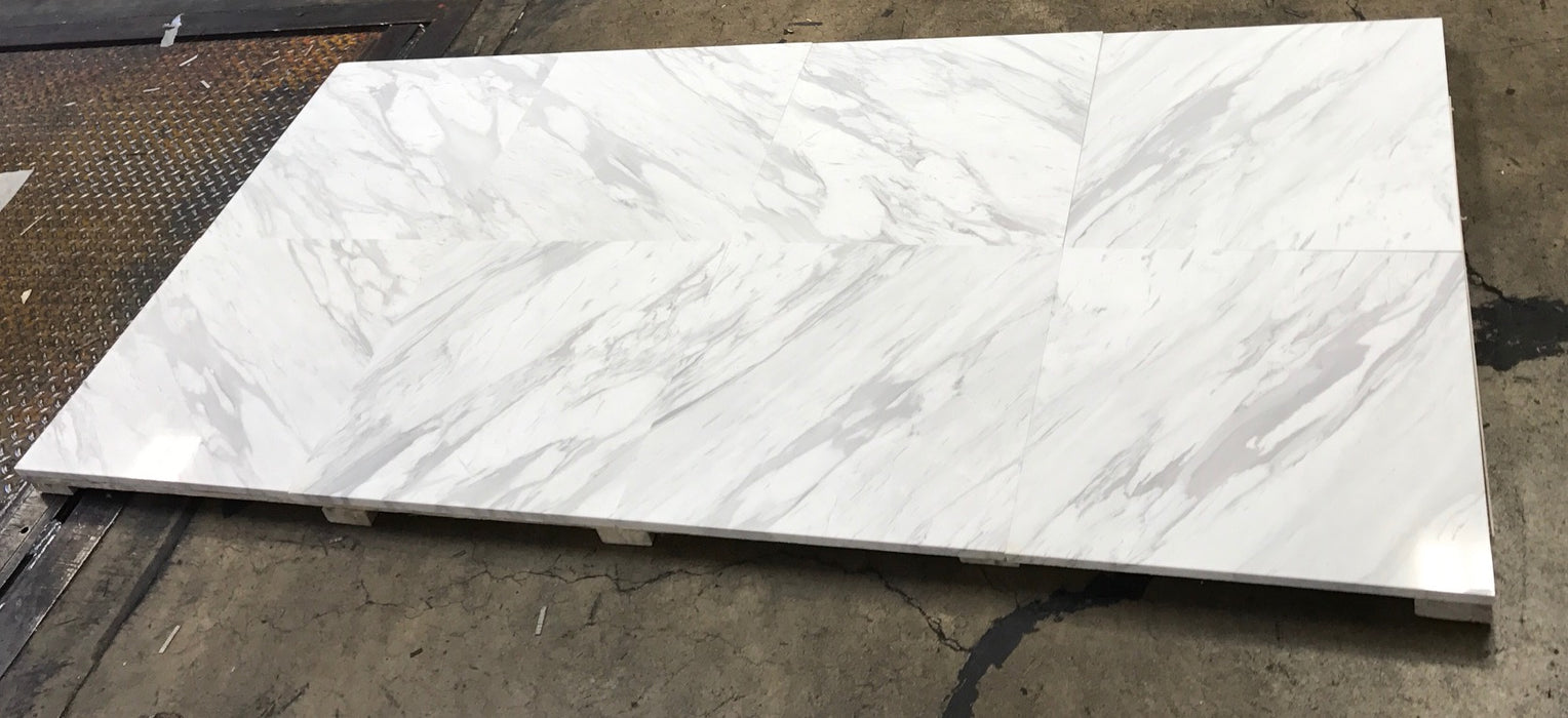 Volakas Polished Marble Tile - 24" x 24" x 3/4"