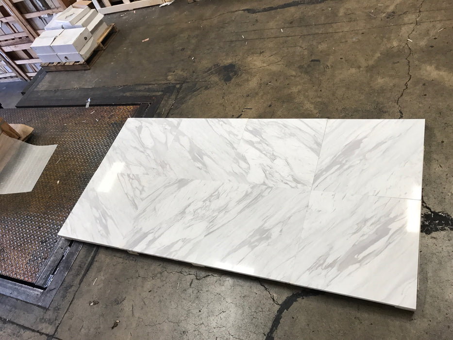 Volakas Polished Marble Tile - 24" x 24"