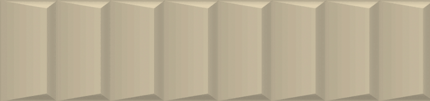Full Tile Sample - Rondine Volume Ivory Ladder Porcelain Tile - 2 1/3" x 10" x 9.5 MM Matte