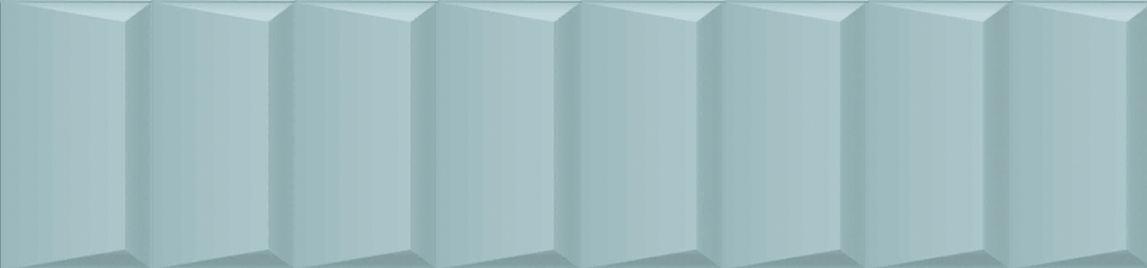 Full Tile Sample - Rondine Volume Light Blue Ladder Porcelain Tile - 2 1/3" x 10" x 9.5 MM Matte