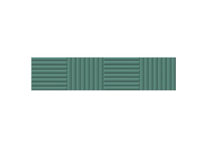 Full Tile Sample - Rondine Volume Ocean Bamboo Porcelain Tile - 2 1/3" x 10" x 9.5 MM Matte