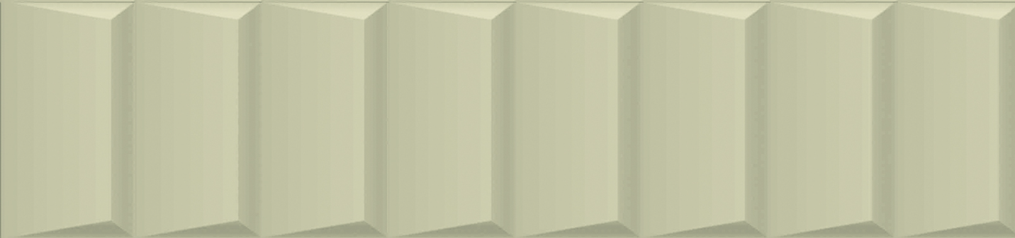Full Tile Sample - Rondine Volume Sage Ladder Porcelain Tile - 2 1/3" x 10" x 9.5 MM Matte