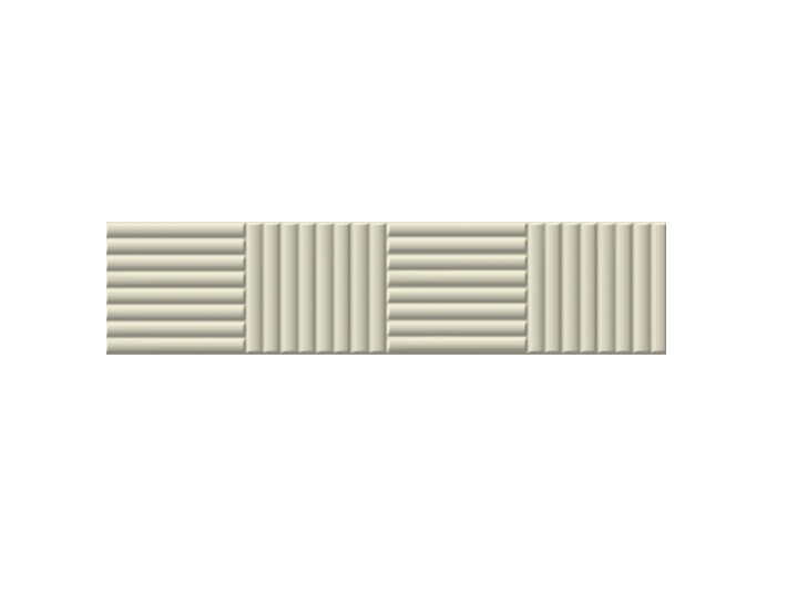 Full Tile Sample - Rondine Volume White Bamboo Porcelain Tile - 2 1/3" x 10" x 9.5 MM Matte