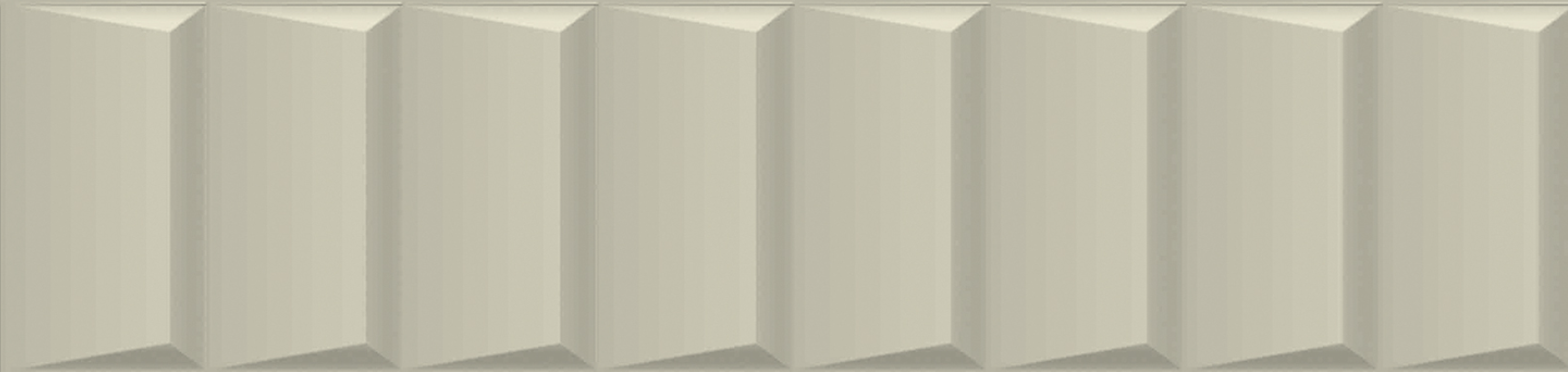 Full Tile Sample - Rondine Volume White Ladder Porcelain Tile - 2 1/3" x 10" x 9.5 MM Matte