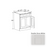 Double Shaker Style Wood Dove White Vanity Drawer Base Dove White 1