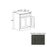 Double Shaker Style Wood Smokey Gray Vanity Drawer Base Smokey Gray 1