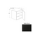 Frameless European Style Wood Matte Black Wall Cabinet Matte Black 1