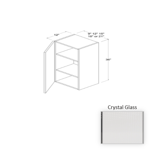 Frameless European Style Wood Crystal Glass Wall Cabinet Crystal Glass 1