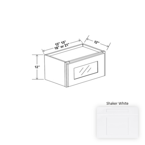 Essential Wood Shaker White Wall Cabinet Shaker White 1