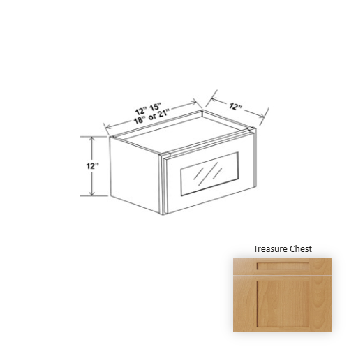 Charm Wood Treasure Chest Wall Cabinet Treasure Chest 1