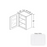 Essential Wood Shaker White Wall Cabinet Shaker White 1