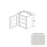 Double Shaker Style Wood Dove White Wall Cabinet Dove White 1