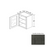 Double Shaker Style Wood Smokey Gray Wall Cabinet Smokey Gray 1