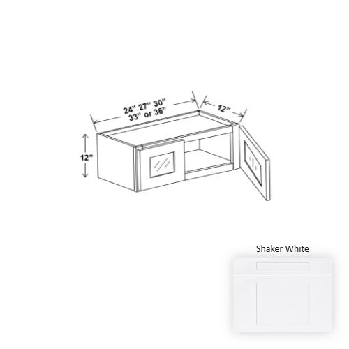 Essential Wood Shaker White Wall Cabinet Shaker White 1