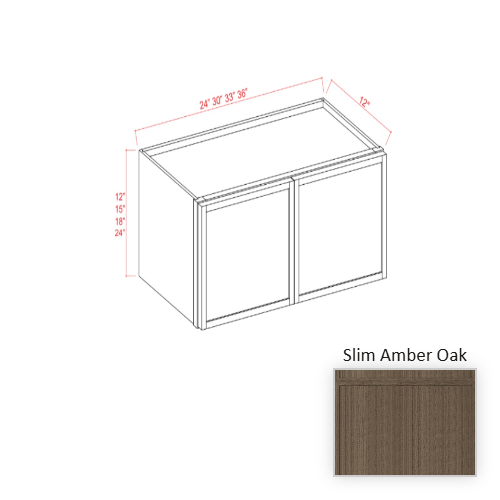 Slim Shaker Style Wood Amber Oak Wall Cabinet Slim Amber Oak 1
