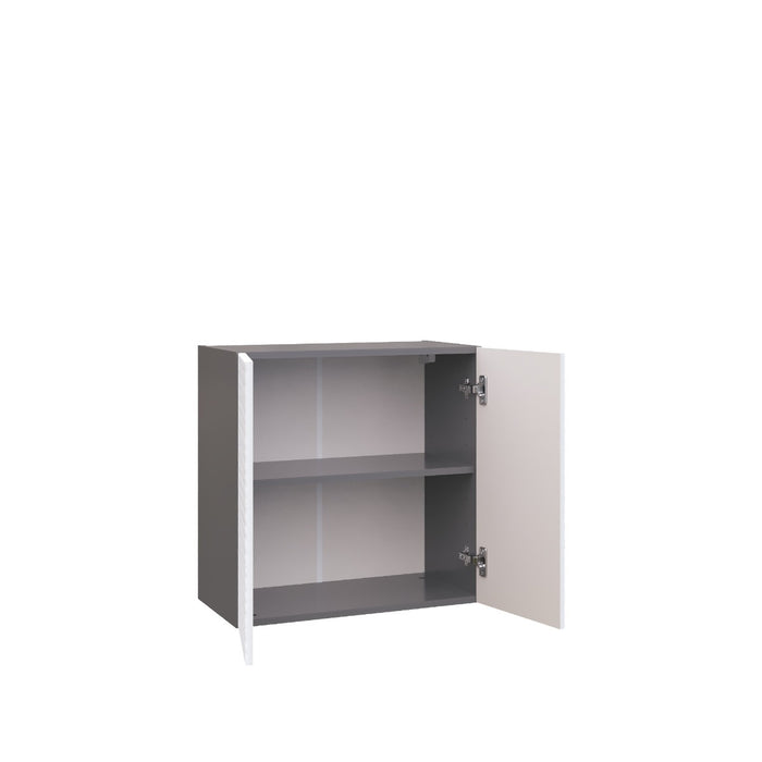 Wallkitchens Wood White Glossy Wall Cabinet White Glossy 1