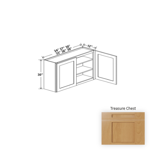Charm Wood Treasure Chest Wall Cabinet Treasure Chest 1