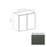Slim Shaker Style Wood Aston Green Wall Cabinet Aston Green 1