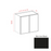Slim Shaker Style Wood Iron Black Wall Cabinet Iron Black 1